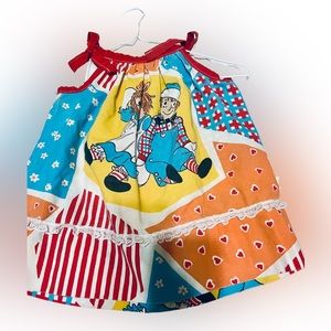 Vintage raggedy Ann  handmade pillowcase dress or top